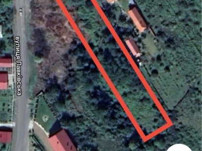 20 сотин панорама на місто вул. Лавківська Мукачево