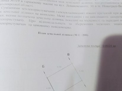 Продам земельну ділянку. Звягель