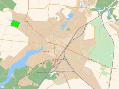 6 га під будівництво в м. Фастів (65 км від Києва) Фастов