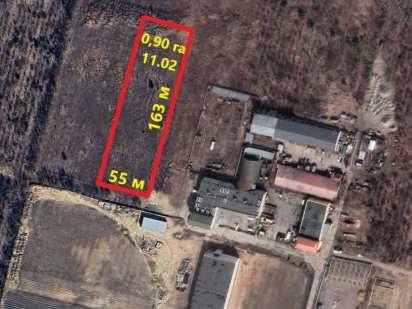 Землі промисловості - 16.67 сотки. Цільове 11.02. + отримані МБУ Святопетрівське