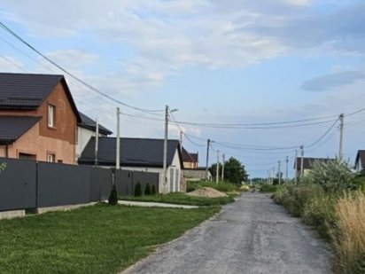 ФАСАД  50 метрів,!! Кутова ділянка на вулиці МЄЧНІКОВА 10 соток Бориспіль