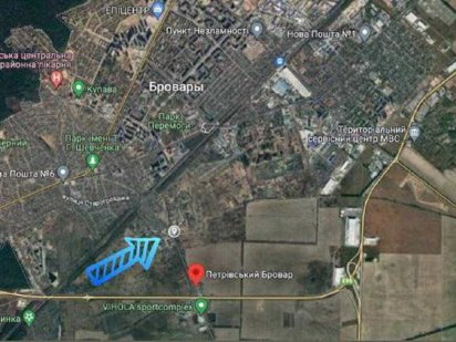 Бровари Земельна ділянка 1 до 10ГА.Житлова-Комерція забудова.БЕЗ%