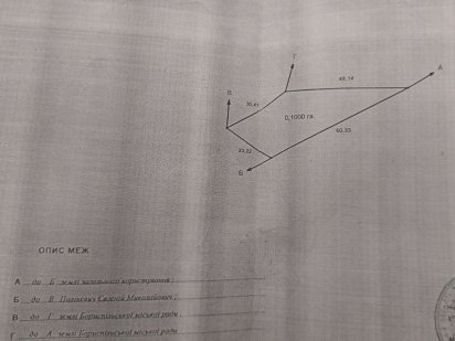 Продам земельну ділянку 10 соток без посередників Бориспіль