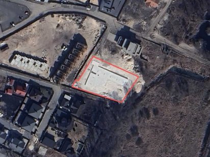 Ділянка з фундаментом і цокольним поверхом.Можна під багатоповерхівку. Ирпень