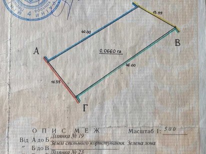 Земельна ділянка р-н. Горіхівської Чернівці