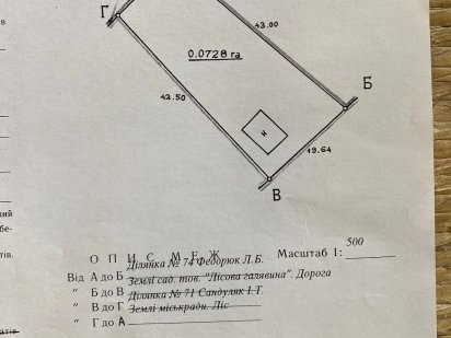 Ділянка землі 7 соток, район Цецино Чернівці