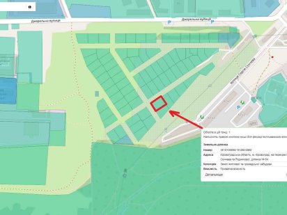 Продаж земельної ділянки 0.077 га (перехрестя С.Сєнчева та Роднікової)