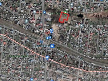 74 сотих в Рудно центр Львів