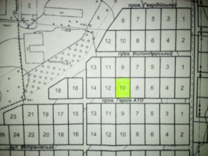 Продається приватизована земельна ділянка під забудову жилої хати