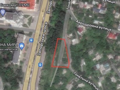 Продам участок 10 соток на Запорожском шоссе. Красная линия! Дніпро