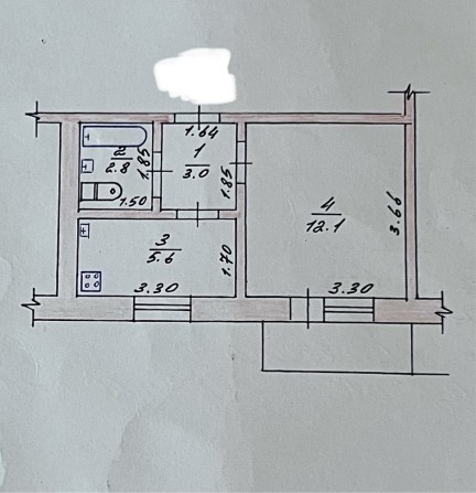 Продається 1-но кімнатна квартира - фото 1