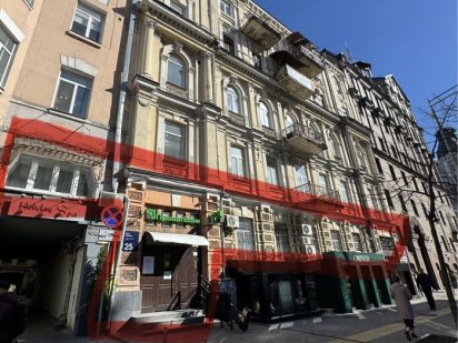 Без комиссии Аренда фасадного помещения 300м2 , Пушкинская 25 Київ