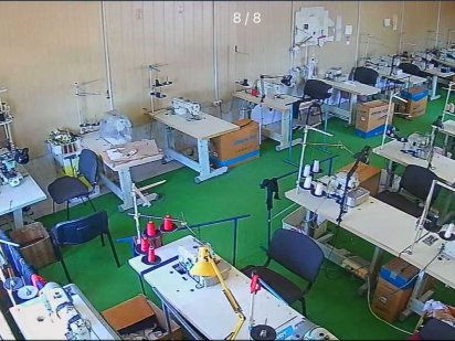 Швейный цех с оборудованием