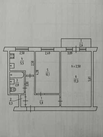 Продам 2-ох кімнатну квартиру р-н Литмаш - фото 1