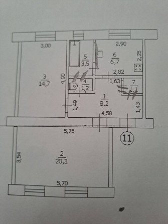 Продам 2-х комнатную квартиру ул. Урицкого ( район магазина Старт). - фото 1