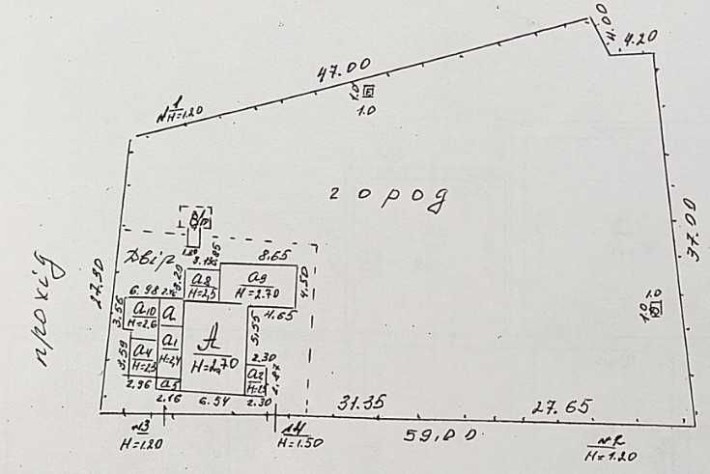 Продам  будинок під ремонт 112,2 м кв,  на 6.7 сот. землі біля річки - фото 1