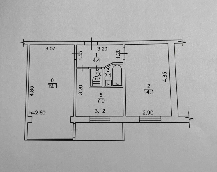 Продам 2во кімнатну квартиру м.Українка - фото 1