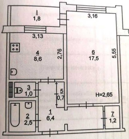 ПРОДАЖ 1-кімн квартири мк 5 Зарічний 64 - фото 1