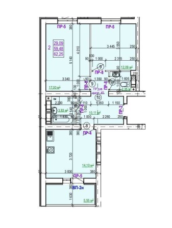 OOS4 Продам 2 комнатную квартиру +кладовка новострой ЖК Валентиновская - фото 1