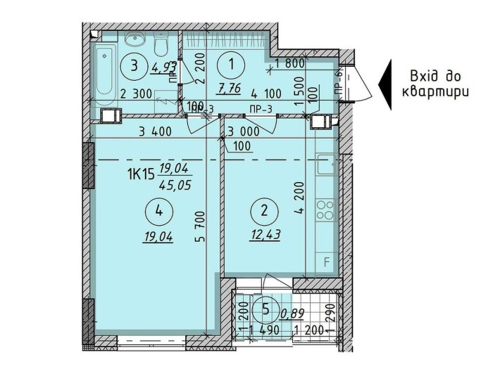 ЖК Борисо-Глібський у м. Вишгород. Продаж 1к кв-ри 45 m2. Без % - фото 1