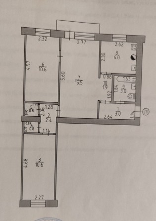 Продам 3 кімнатну квартиру в м.Ізюм - фото 1