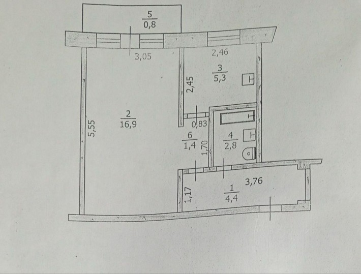 Продам 1-ную квартиру на Литмаше - фото 1