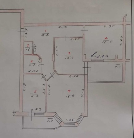 Продаж 3-кімнатної квартири.  Виставка, вул. Рибалка. ID: 33938 - фото 1