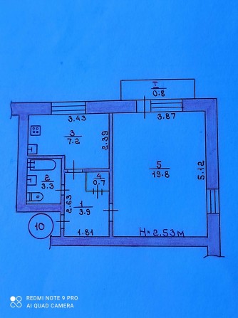 Продається 1-но кімнатна"чешка" р-н 44-го кварталу - фото 1