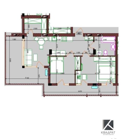 Пентхаус 64 м² + тераса 23м²  від власника, по переуступці.ЖК Квадрат - фото 1