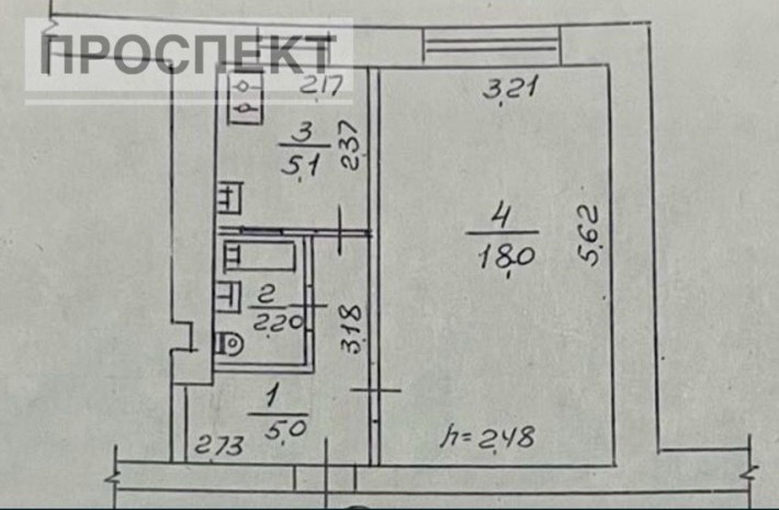 Продам 1 кімн.квартиру з ремонтом вул. Праці( р-н Авангарду). - фото 1