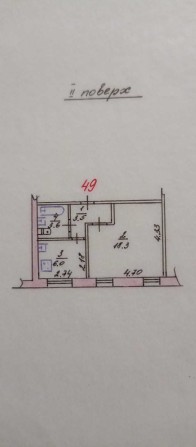 Продам однокімнатну квартиру 31, 4 м2 від власника - фото 1