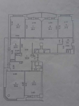 Низкая цена!! 1690$ 223,6 м2 ЖК Дипломат Жилянская 59 - фото 1