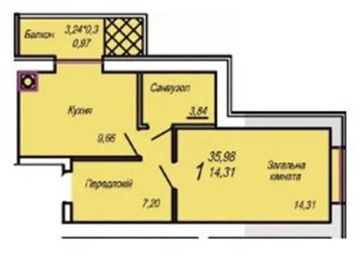 продам 1 кімнатну терміново в зданій новобудові - фото 1