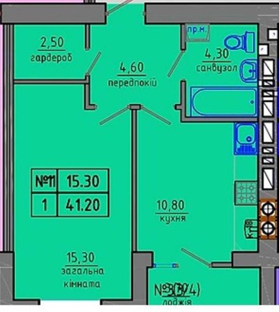 1 кімнатна квартира у розстрочку без першого внеску - фото 1