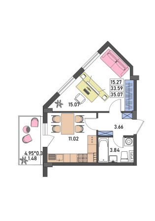 Продам свою квартиру в новострое (627$/м²) - фото 1