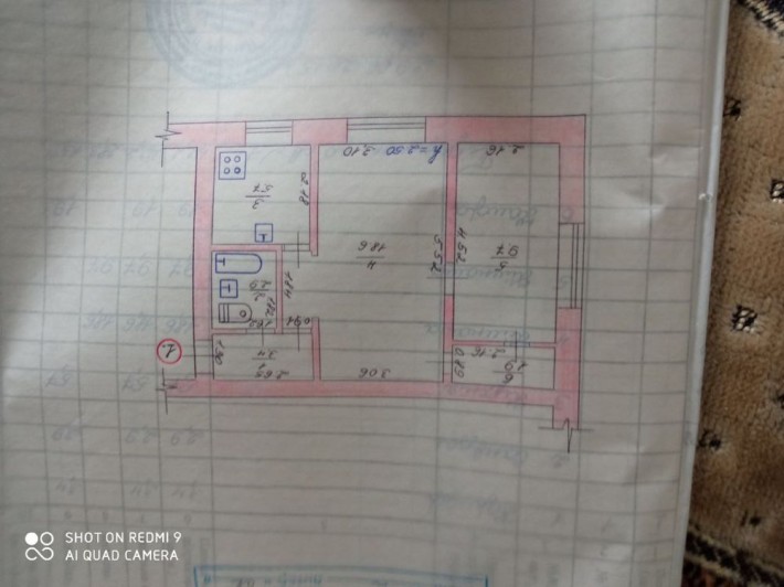 Продается 2х комн. квартира в центре 48кв/м возможно под коммерцию - фото 1