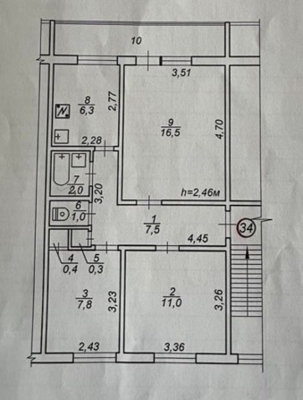 Продам 3-кімнатну квартиру м-н Будівельників. - фото 1