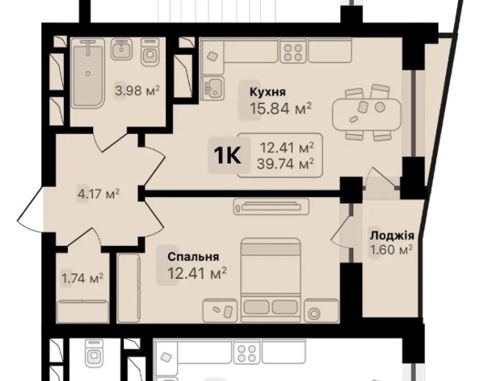 Продаж 1 кім квартири ЖК Auroom Solar - фото 1