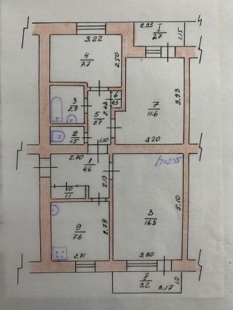 3-кімнатна квартира у центрі міста - фото 1