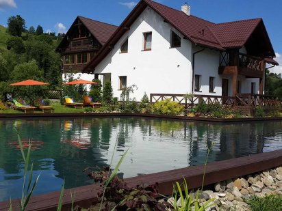 Апартаменти з кухнею та басейном для 2х або 4х, біля Буковелю, Карпати Лазещина