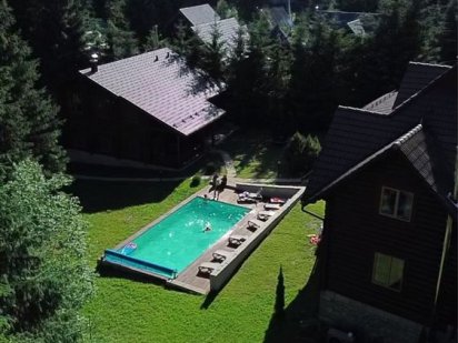 Оренда Шале 13+2 осіб з теплим басейном Буковель Поляница