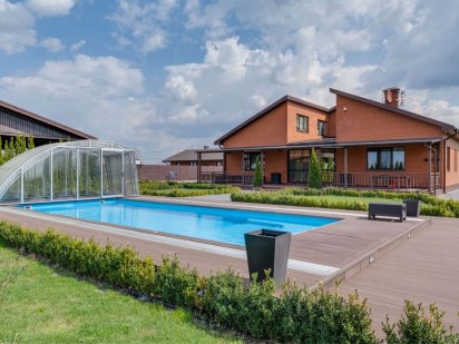 2061 Современный дом с бассейном и зимним садом