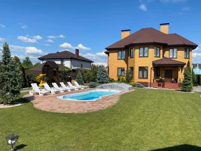 #435 Дом Посуточно 6 спален Бильярд Бассейн с Подогревом Баня BBQ