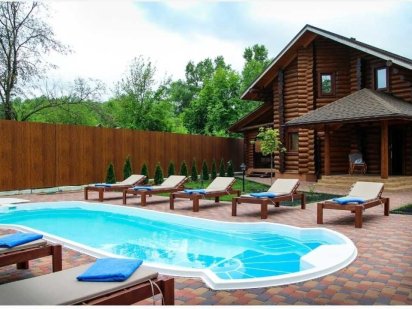 Подобова оренда будинку, Котеджу, на березі р.Десна.Басейн. Баня, Саун Пухівка