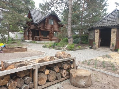 Дом с бассейном(сруб)в лесу15км от Киева,посуточно,дом,коттедж,аренда Хотяновка