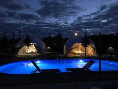 5 ВІП коттедж дім локація 2 глемпінги розважальні ігри баня чан Десна Хотяновка