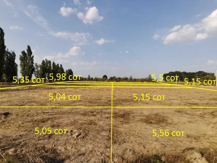 Продам фасадну кутову земельну ділянку 5,05 сот під будівництво 13000$ - фото 1