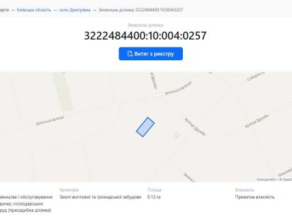 Ділянка Дмитрівка (Куба). Центральна частина.