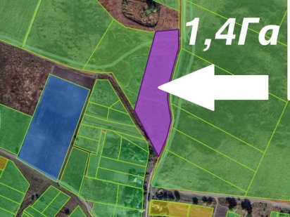 Іванків, Бориспільський  Ділянка 1,4Га ОСГ Зручне місцезнаходження