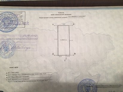 Продам земельный участок